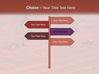 Trucks In The Quarry PowerPoint Template