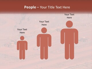 Trucks In The Quarry PowerPoint Template
