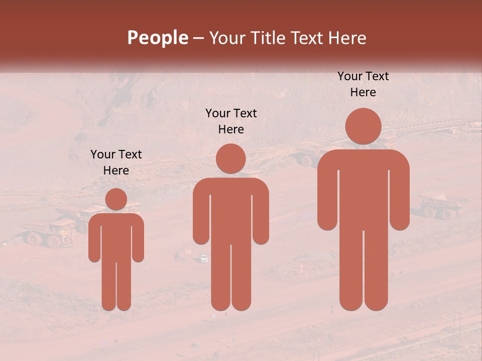 Trucks In The Quarry PowerPoint Template