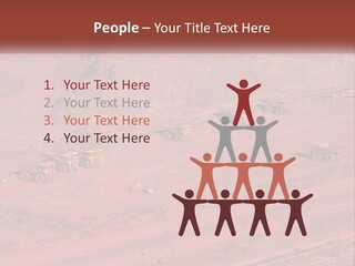 Trucks In The Quarry PowerPoint Template
