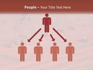 Trucks In The Quarry PowerPoint Template