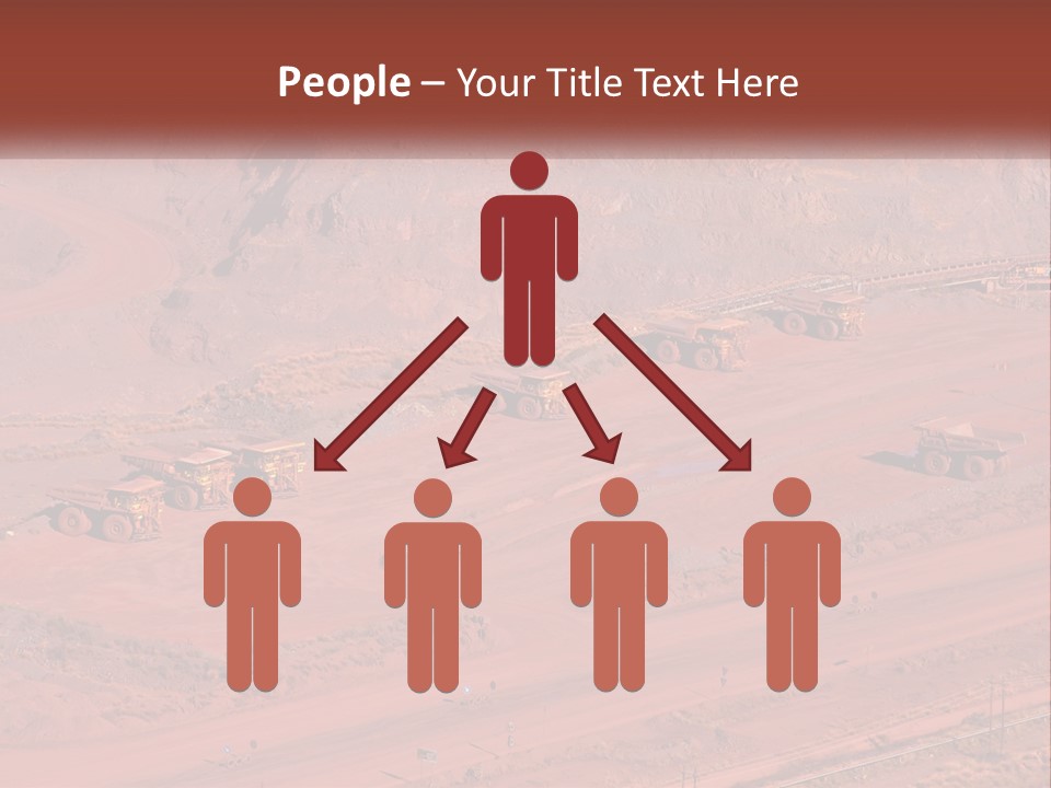 Trucks In The Quarry PowerPoint Template