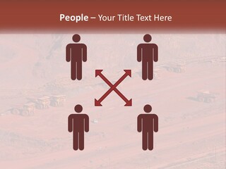 Trucks In The Quarry PowerPoint Template