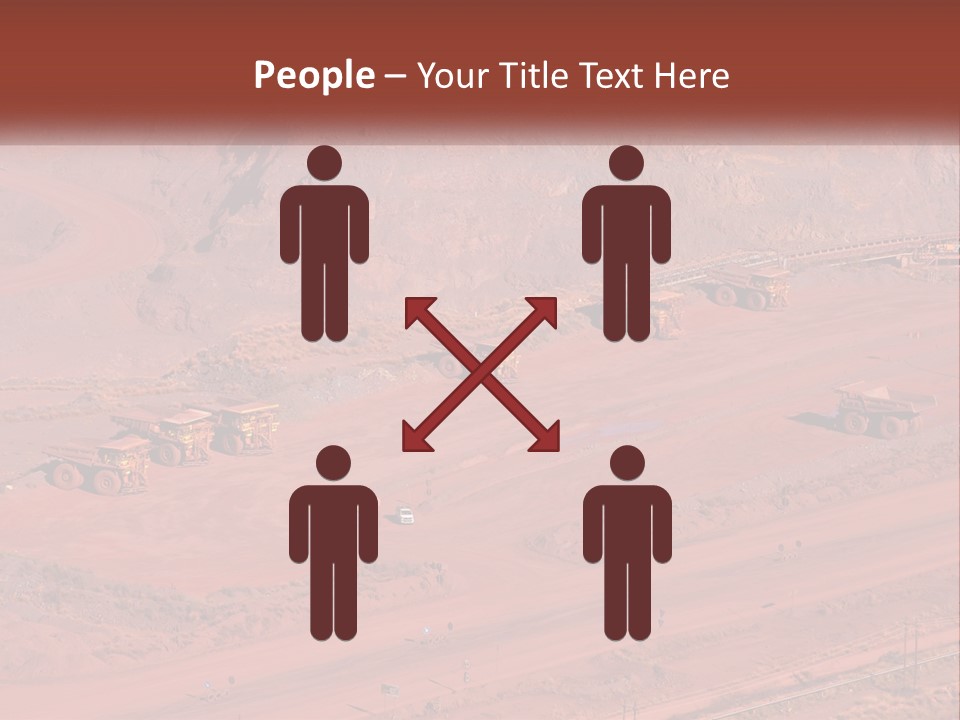 Trucks In The Quarry PowerPoint Template