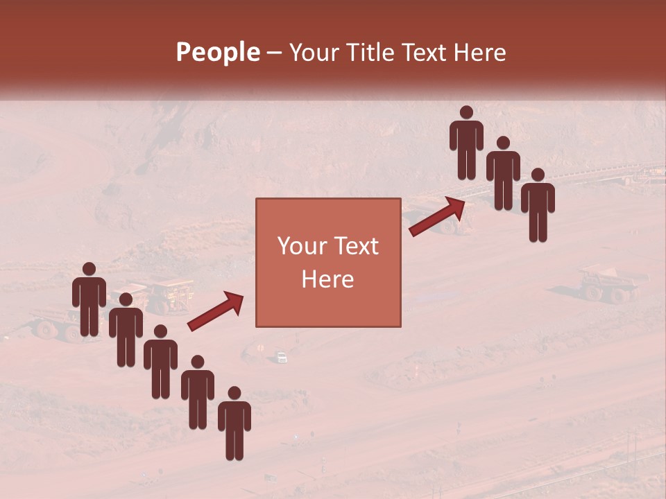Trucks In The Quarry PowerPoint Template