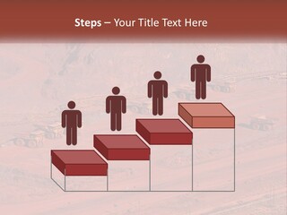 Trucks In The Quarry PowerPoint Template