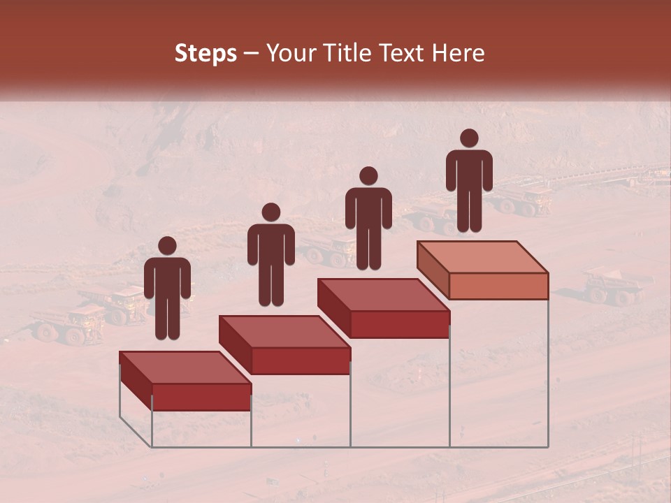 Trucks In The Quarry PowerPoint Template