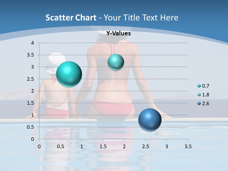 Girl By The Pool PowerPoint Template