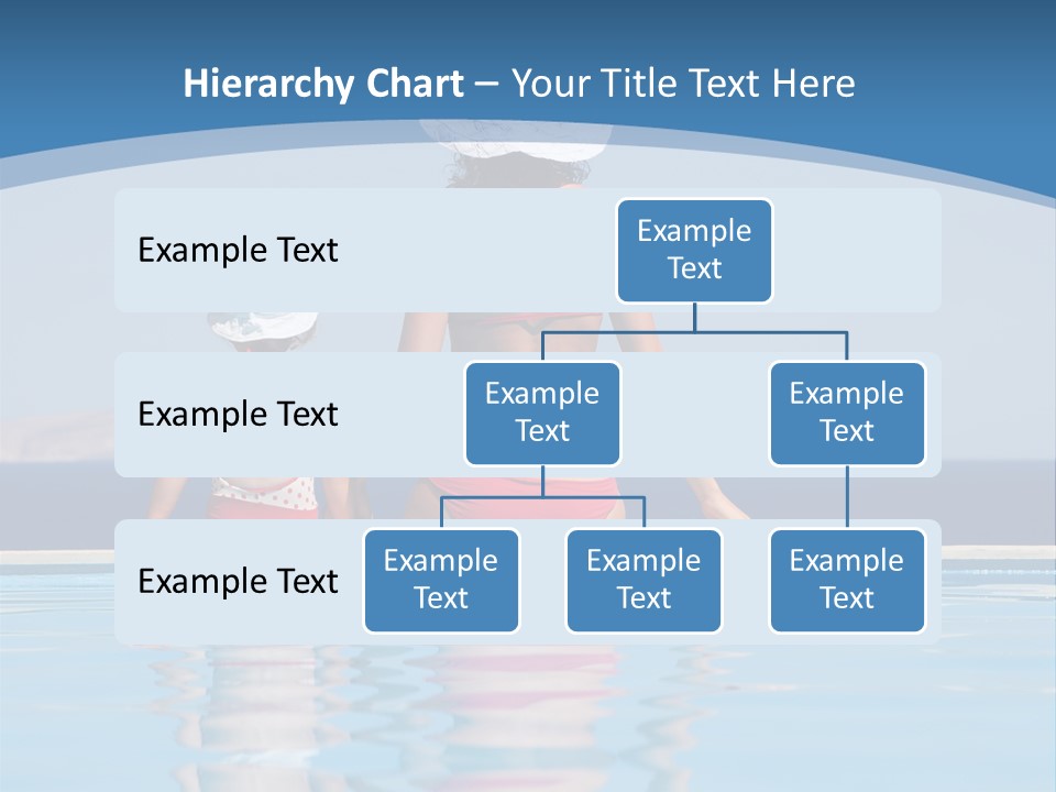 Girl By The Pool PowerPoint Template