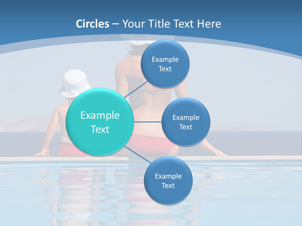 Girl By The Pool PowerPoint Template