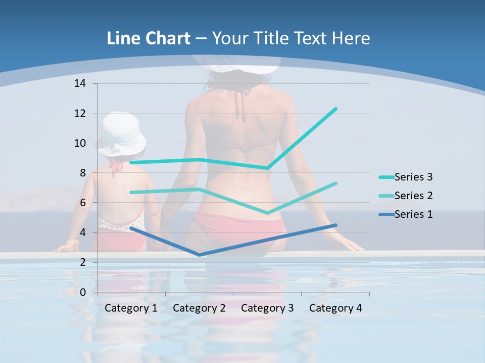 Girl By The Pool PowerPoint Template