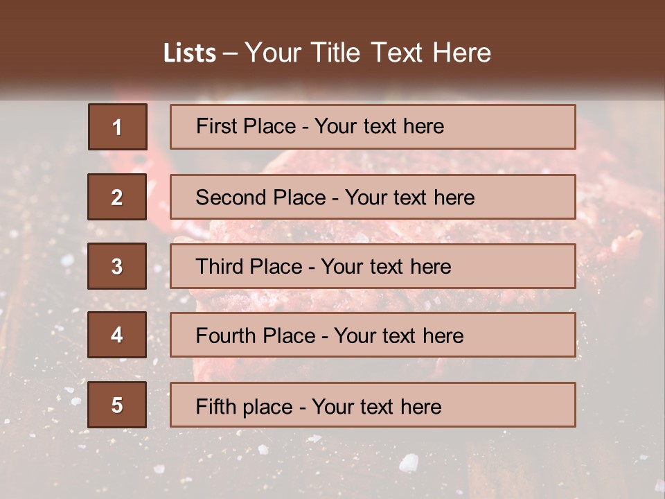 Meat For Steak PowerPoint Template