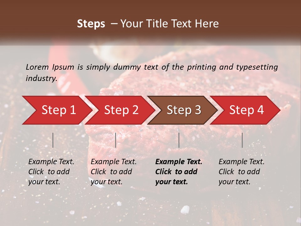 Meat For Steak PowerPoint Template