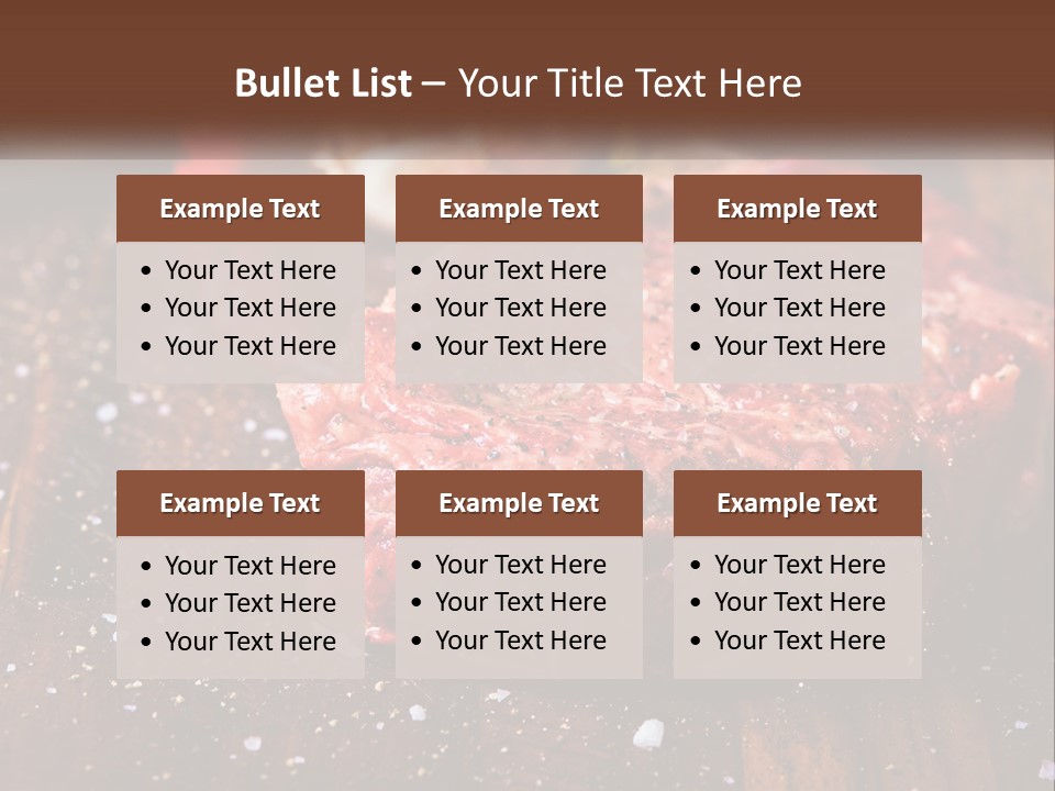 Meat For Steak PowerPoint Template