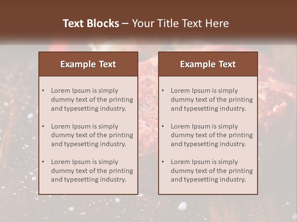 Meat For Steak PowerPoint Template