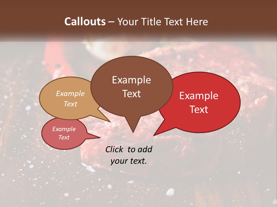 Meat For Steak PowerPoint Template