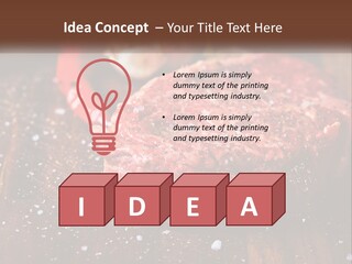 Meat For Steak PowerPoint Template