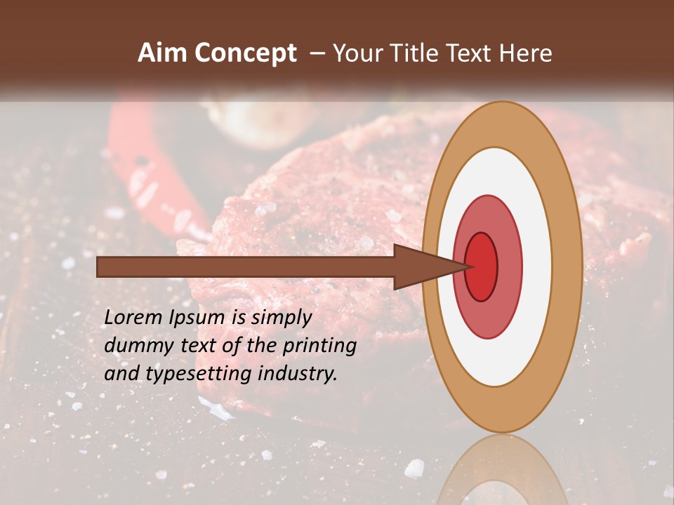 Meat For Steak PowerPoint Template