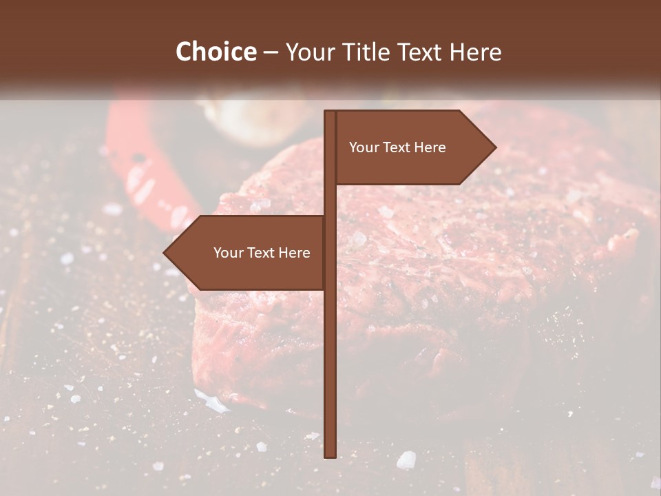Meat For Steak PowerPoint Template