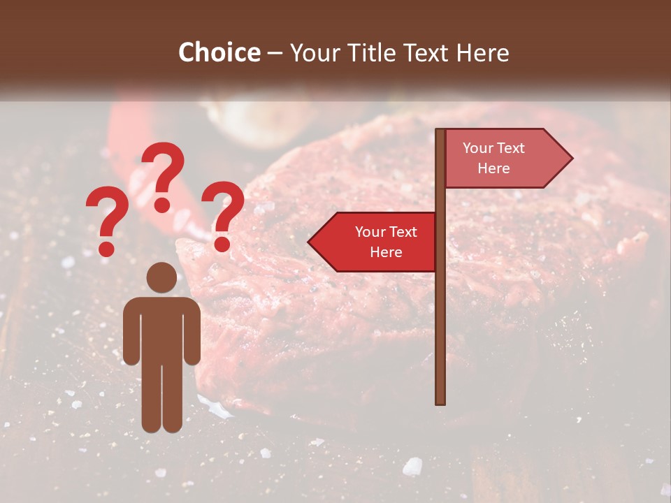 Meat For Steak PowerPoint Template