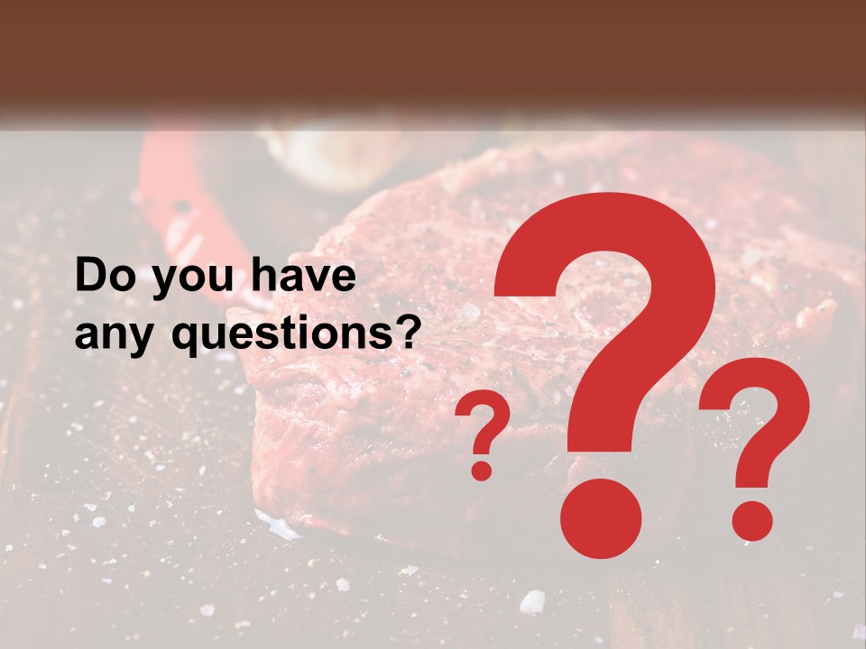 Meat For Steak PowerPoint Template