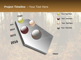 Girl Playing The Violin In The Woods PowerPoint Template