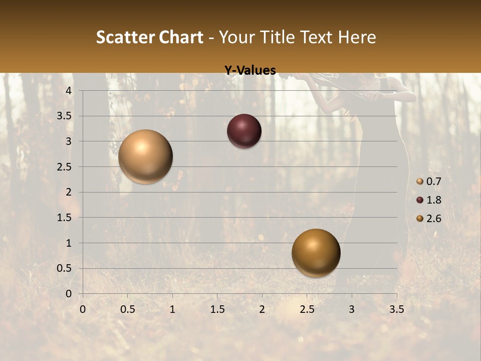 Girl Playing The Violin In The Woods PowerPoint Template