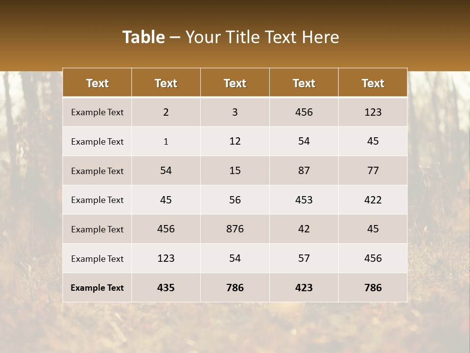 Girl Playing The Violin In The Woods PowerPoint Template