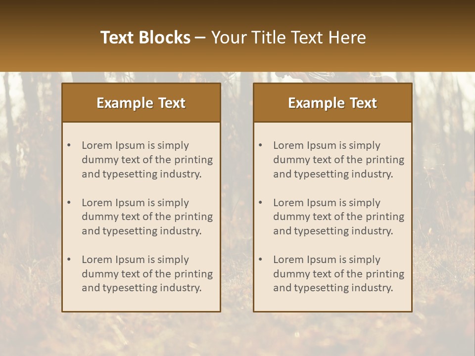 Girl Playing The Violin In The Woods PowerPoint Template