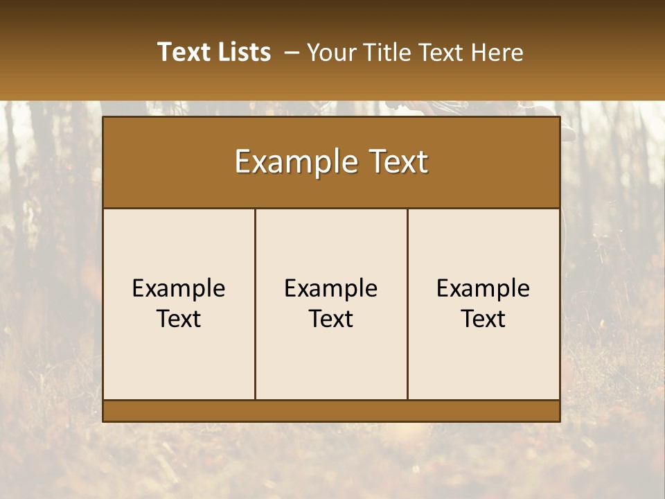 Girl Playing The Violin In The Woods PowerPoint Template