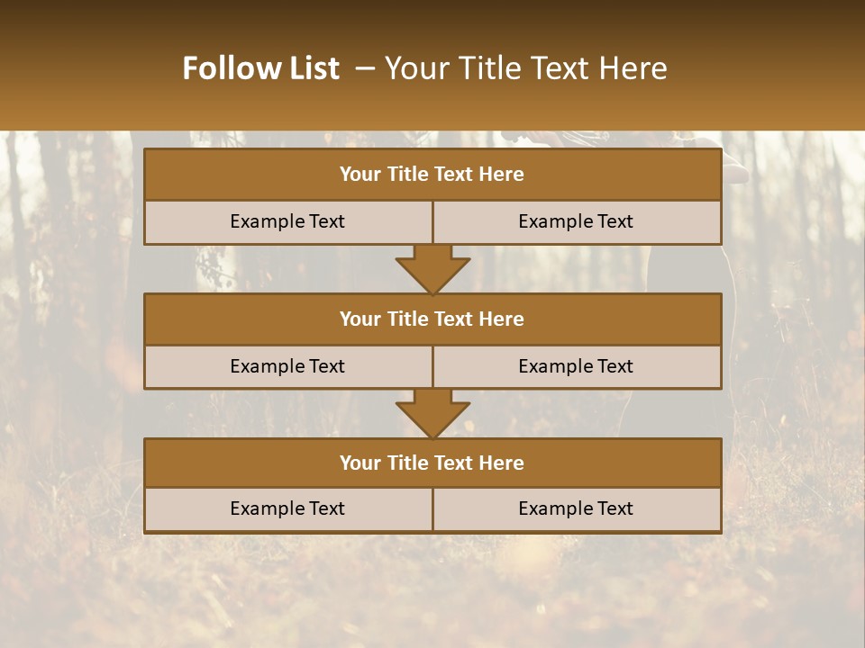 Girl Playing The Violin In The Woods PowerPoint Template