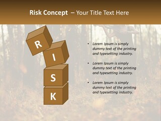 Girl Playing The Violin In The Woods PowerPoint Template