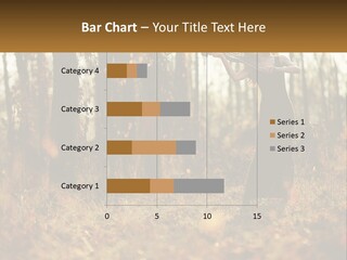 Girl Playing The Violin In The Woods PowerPoint Template