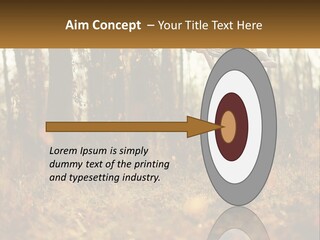 Girl Playing The Violin In The Woods PowerPoint Template