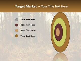 Girl Playing The Violin In The Woods PowerPoint Template