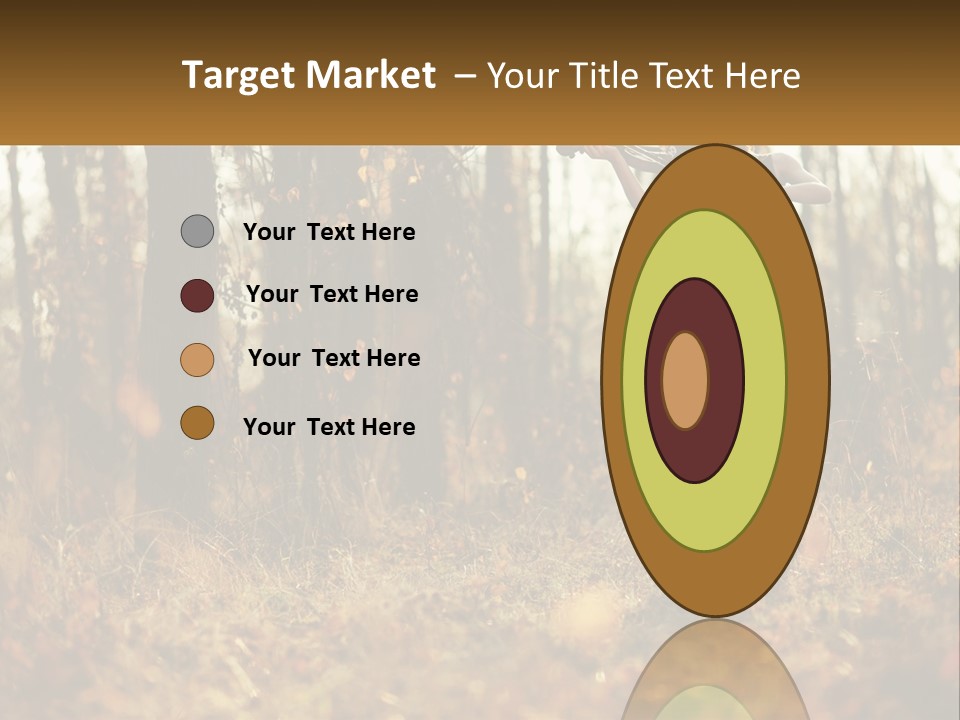 Girl Playing The Violin In The Woods PowerPoint Template