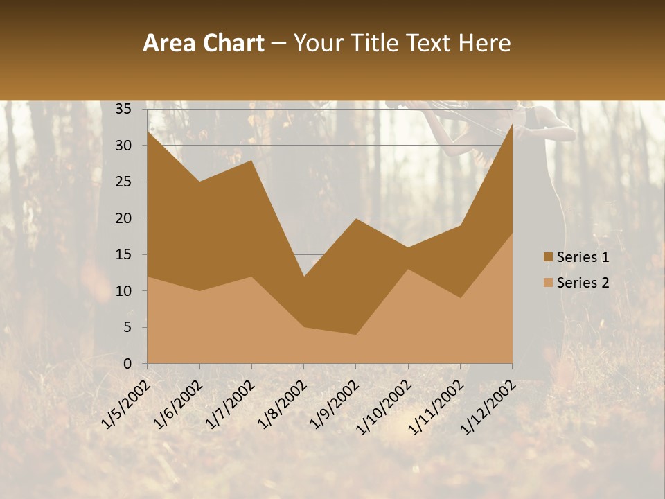 Girl Playing The Violin In The Woods PowerPoint Template