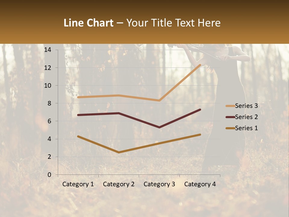 Girl Playing The Violin In The Woods PowerPoint Template