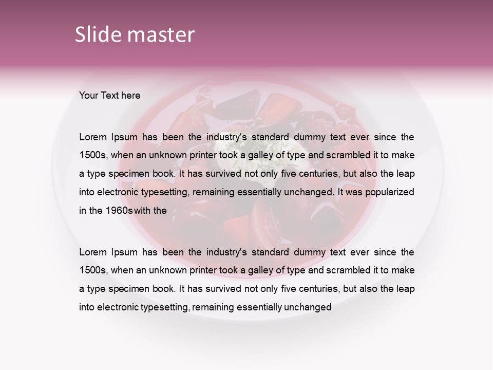 Ukrainian Borscht PowerPoint Template