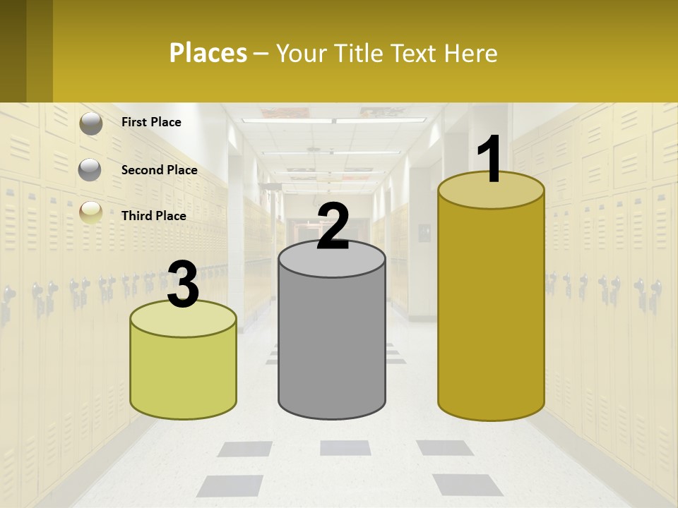 School Lockers PowerPoint Template