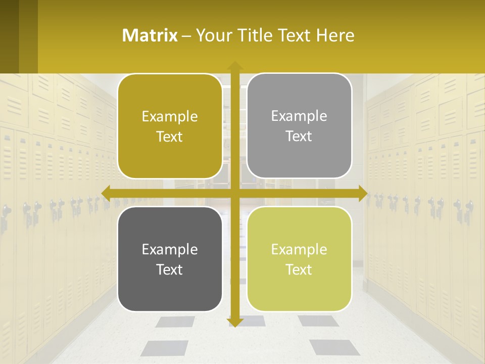 School Lockers PowerPoint Template