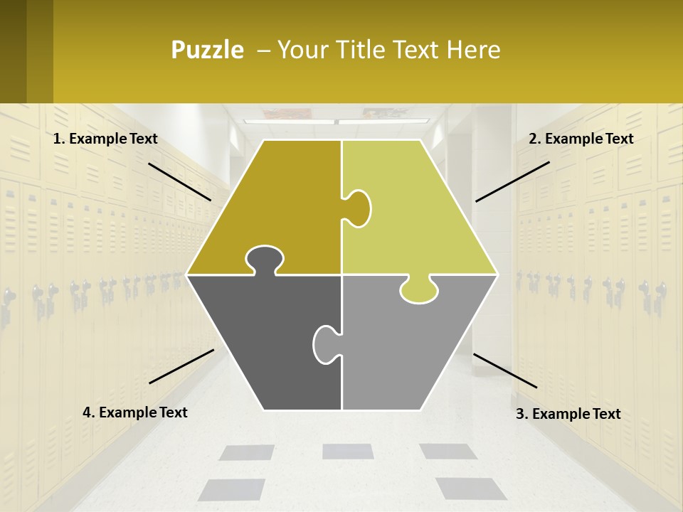 School Lockers PowerPoint Template
