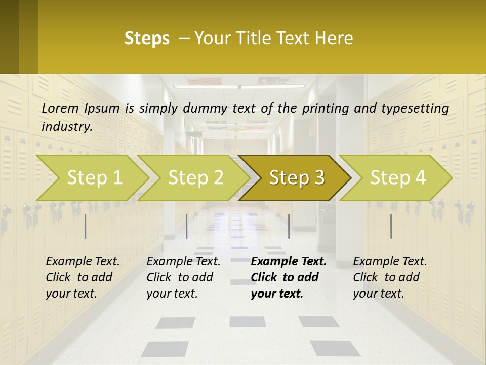 School Lockers PowerPoint Template