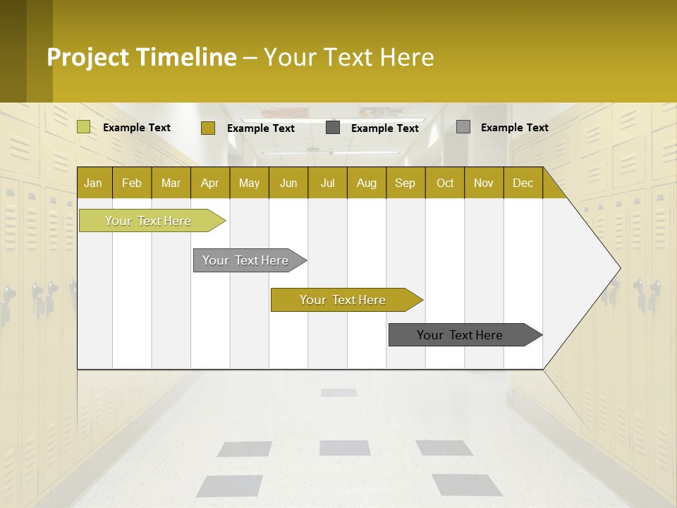 School Lockers PowerPoint Template