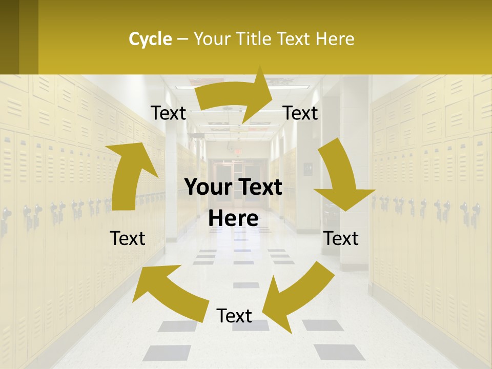 School Lockers PowerPoint Template