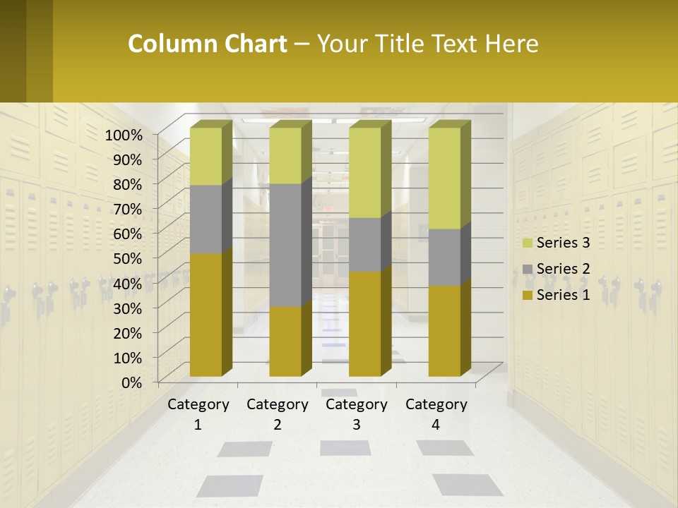 School Lockers PowerPoint Template