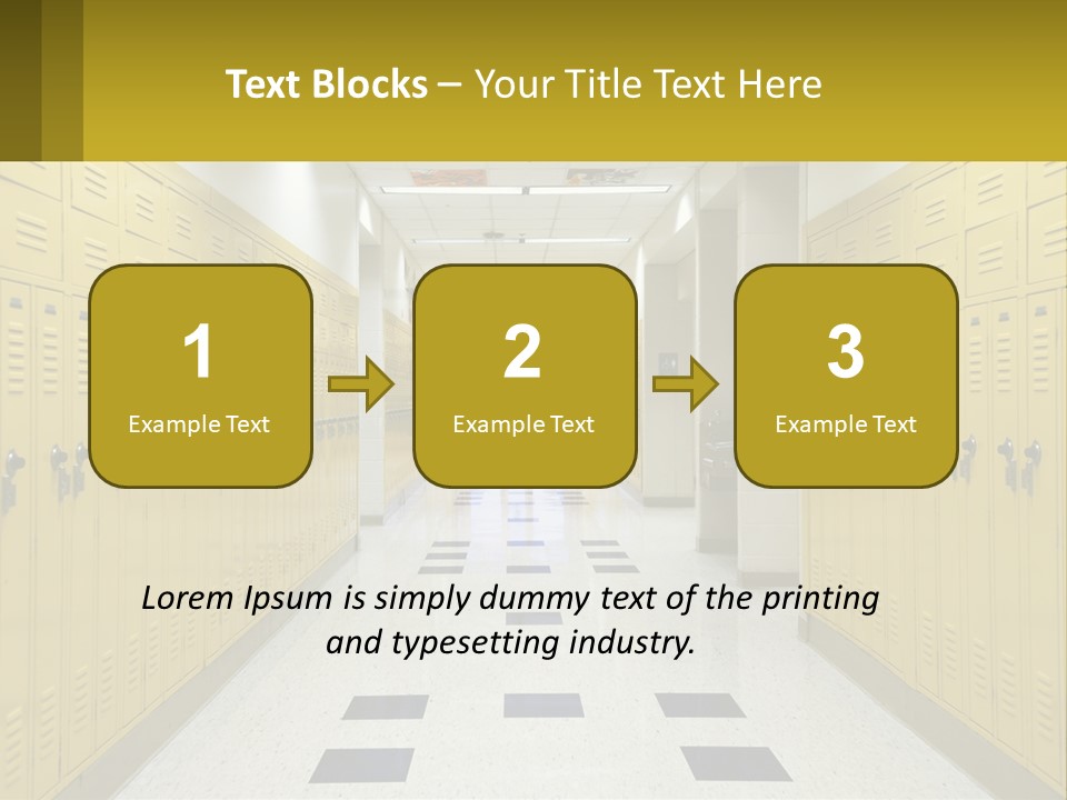 School Lockers PowerPoint Template