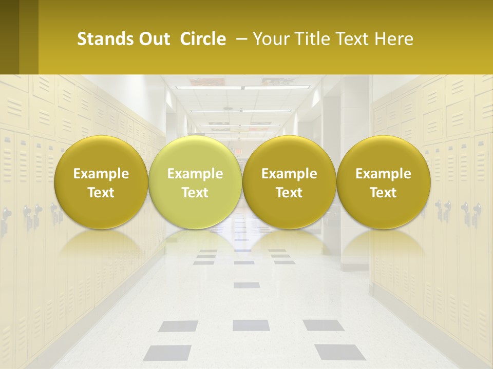 School Lockers PowerPoint Template