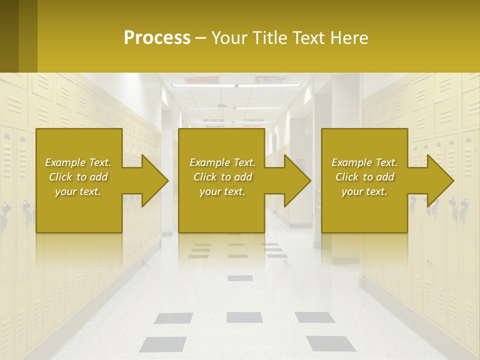School Lockers PowerPoint Template