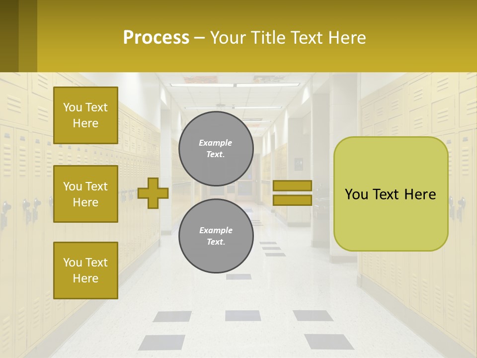 School Lockers PowerPoint Template
